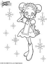 coloriage doremi la sorciere et les flocons de neige